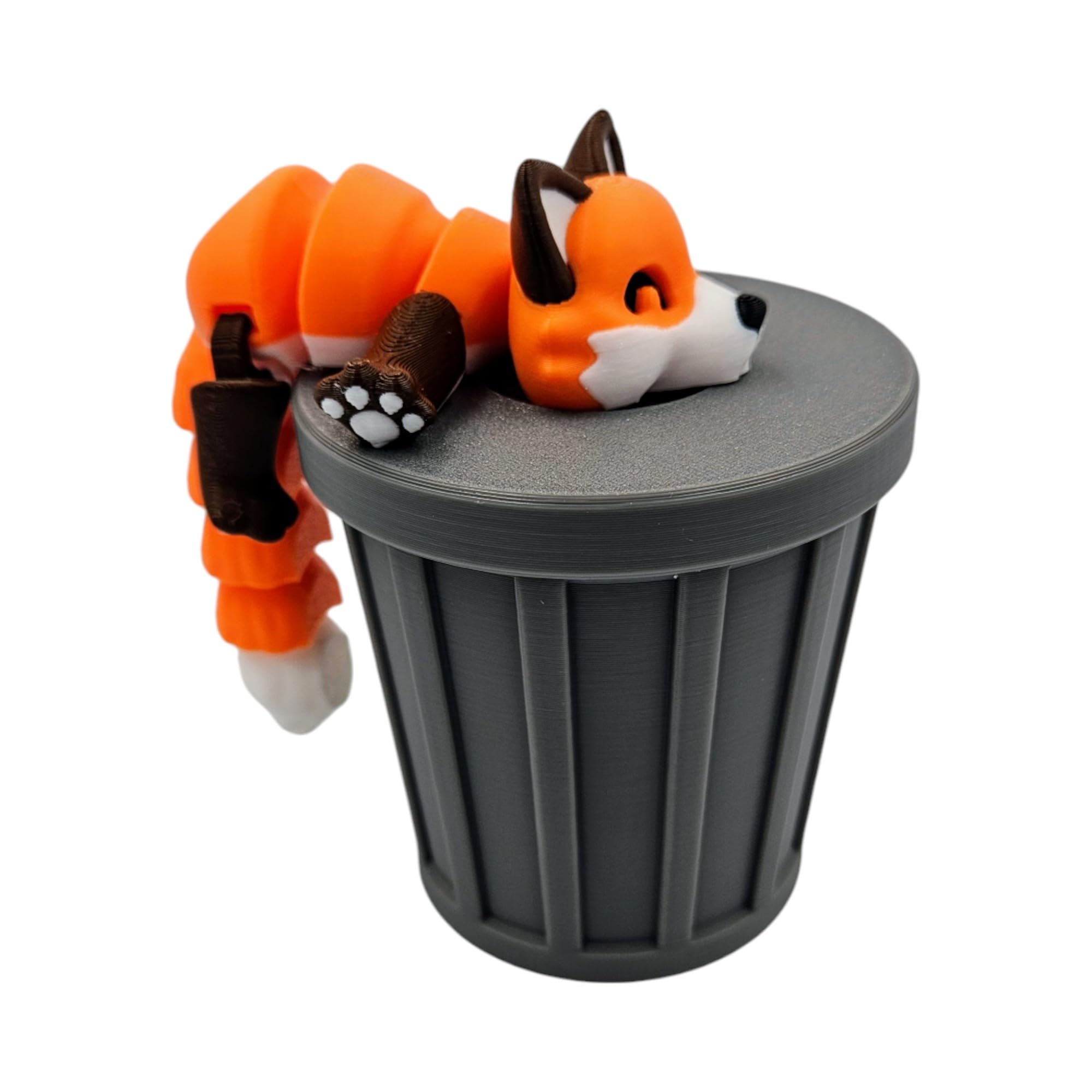 置物 A.I Amazon.com: Articulating Fox Fidget Animal with Trash Can - 3D